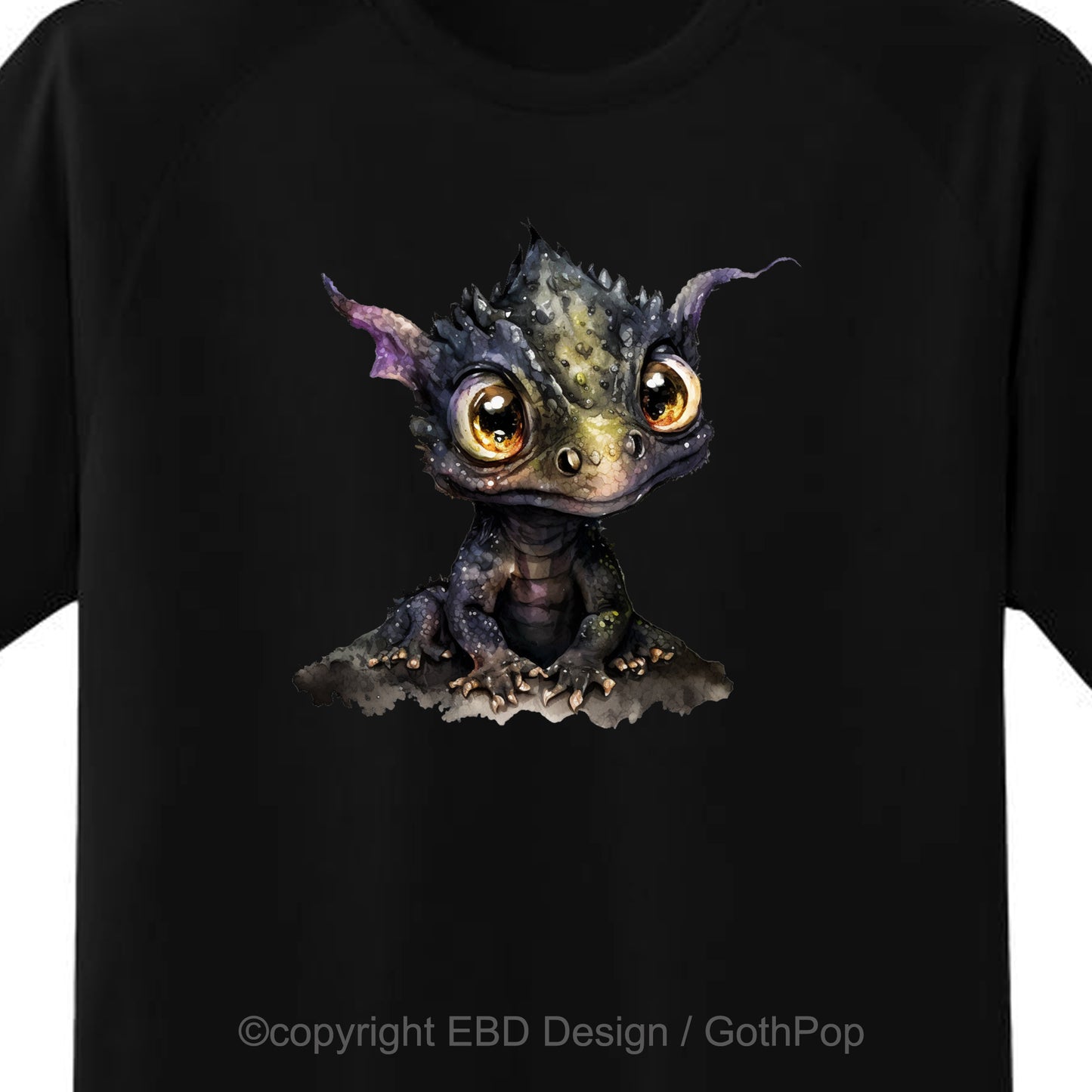 Baby Dragon Black T Shirt and More