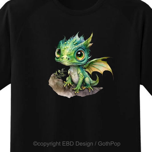 Baby Dragon Green T Shirt and More