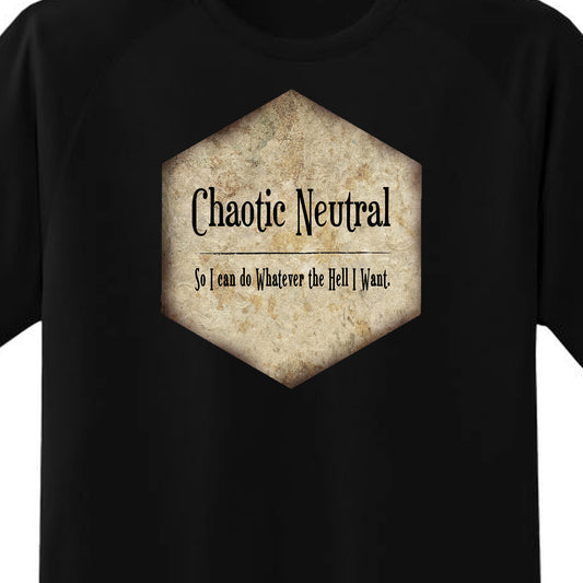 Chaotic Neutral Alignment T Shirt and More