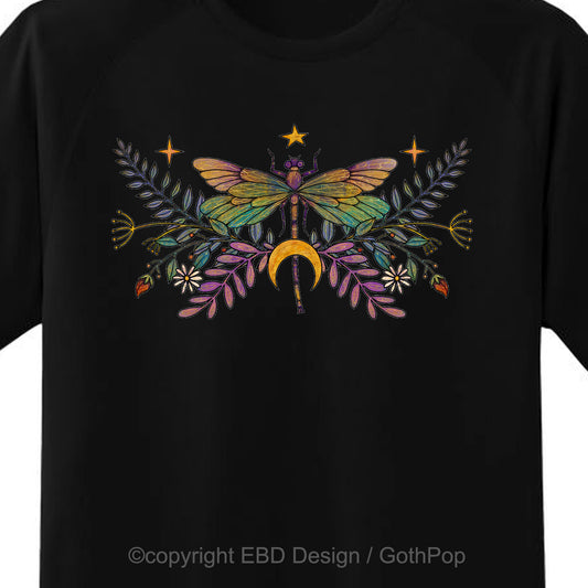 Dragonfly and Moons T Shirt and More