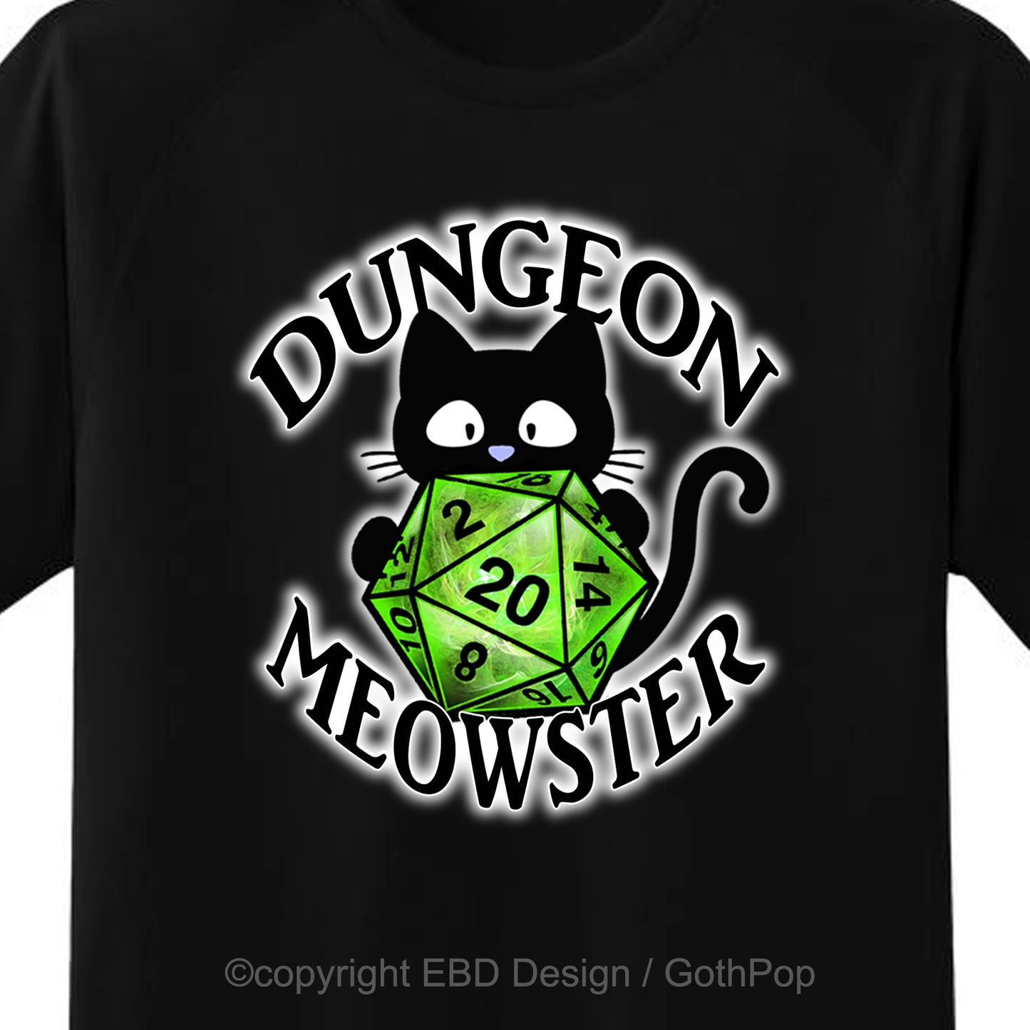 Dungeon Meowster GREEN T Shirt and More