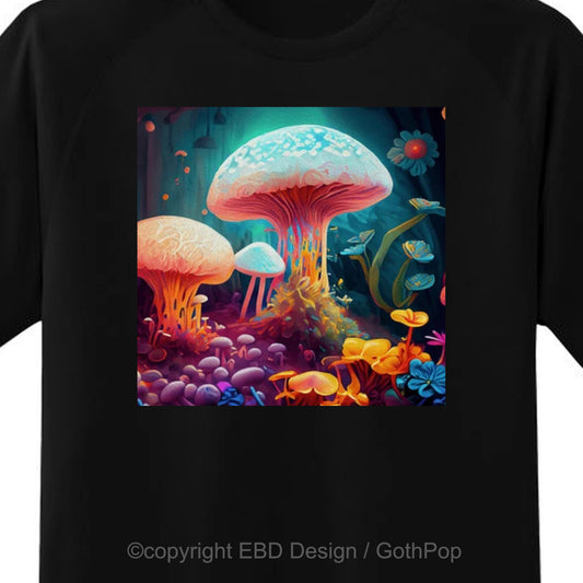 Cottagecore Glowing Shrooms T Shirt and More