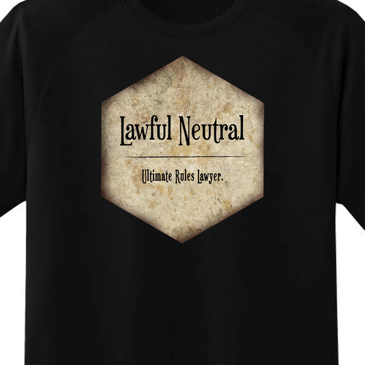 Lawful Neutral Alignment  T Shirt and More