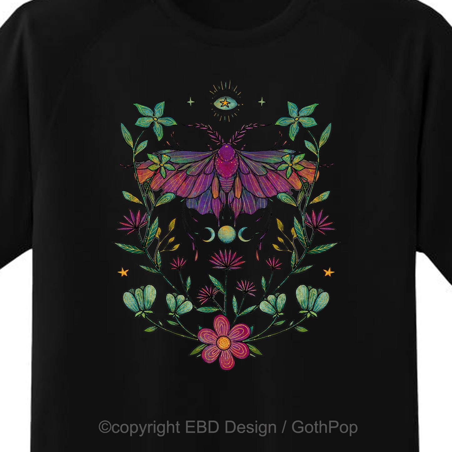 Luna Moth and Triple Moon T Shirt and More