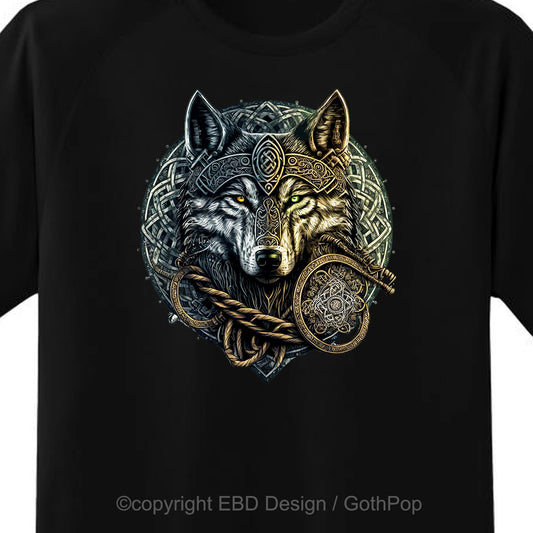 Nordic Wolf T Shirt and More