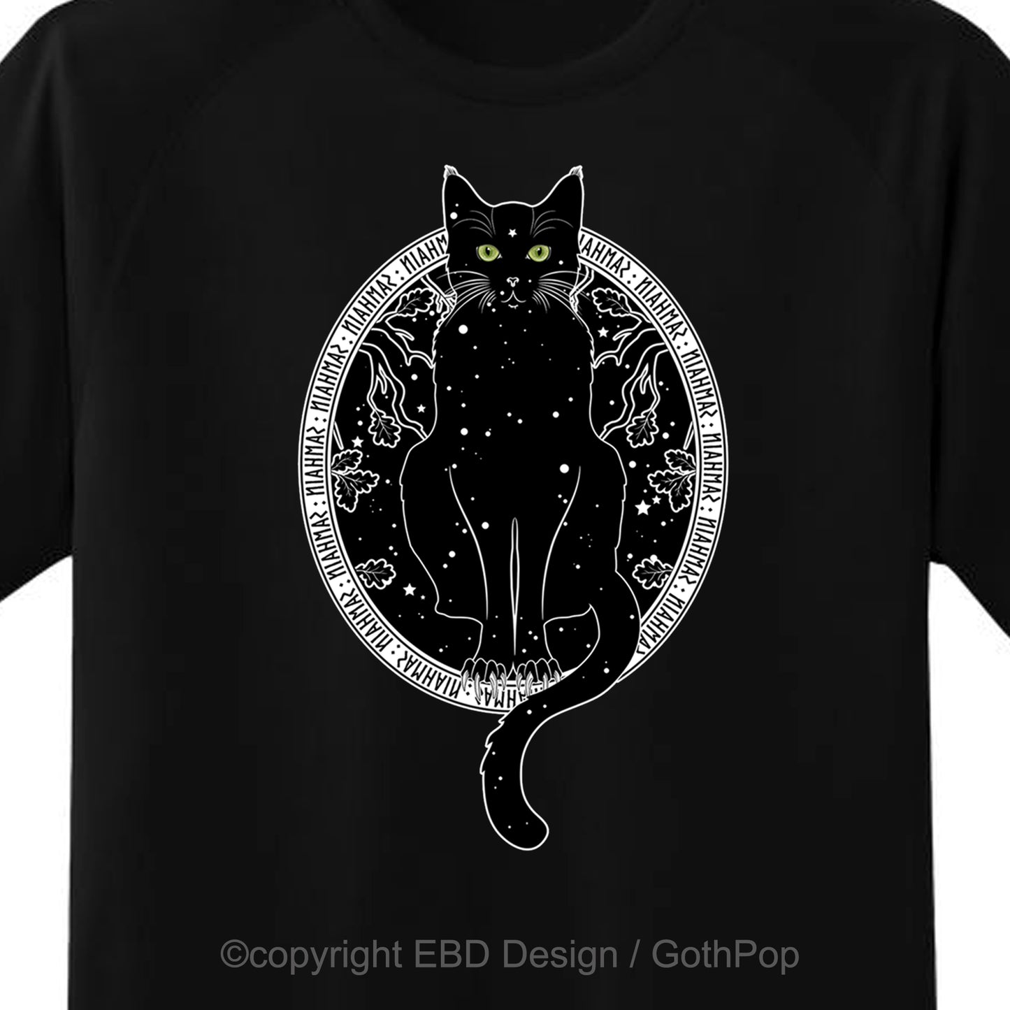 Starry Black Cat T Shirt and More