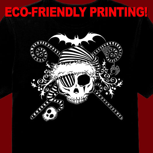 Gothic Pirate Santa t-shirt, Pirate Santa  tee, Pirate shirt, Pirate gift