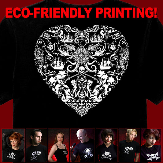 Pirate Shirt, Skull Shirt, Pirate T-shirt, Pirate Gift, Pirate Heart