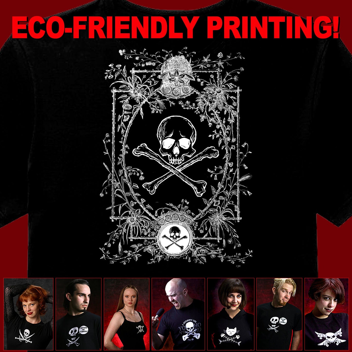 Pirate Shirt, Skull Shirt, Pirate T-shirt, Pirate Gift, Poison and Thorns