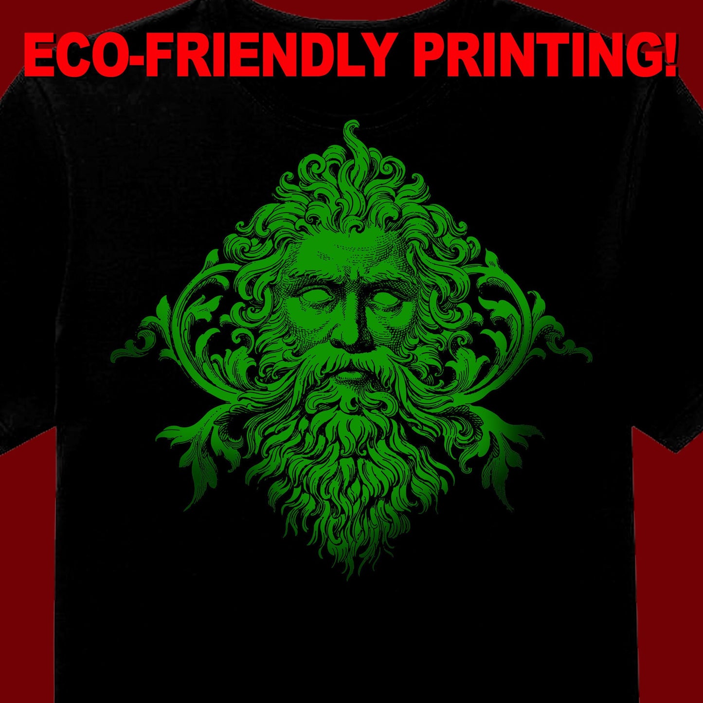 Green Man T Shirt, Green Man  Shirt, Green Man T-shirt, Pan Gift, Pan Green Man