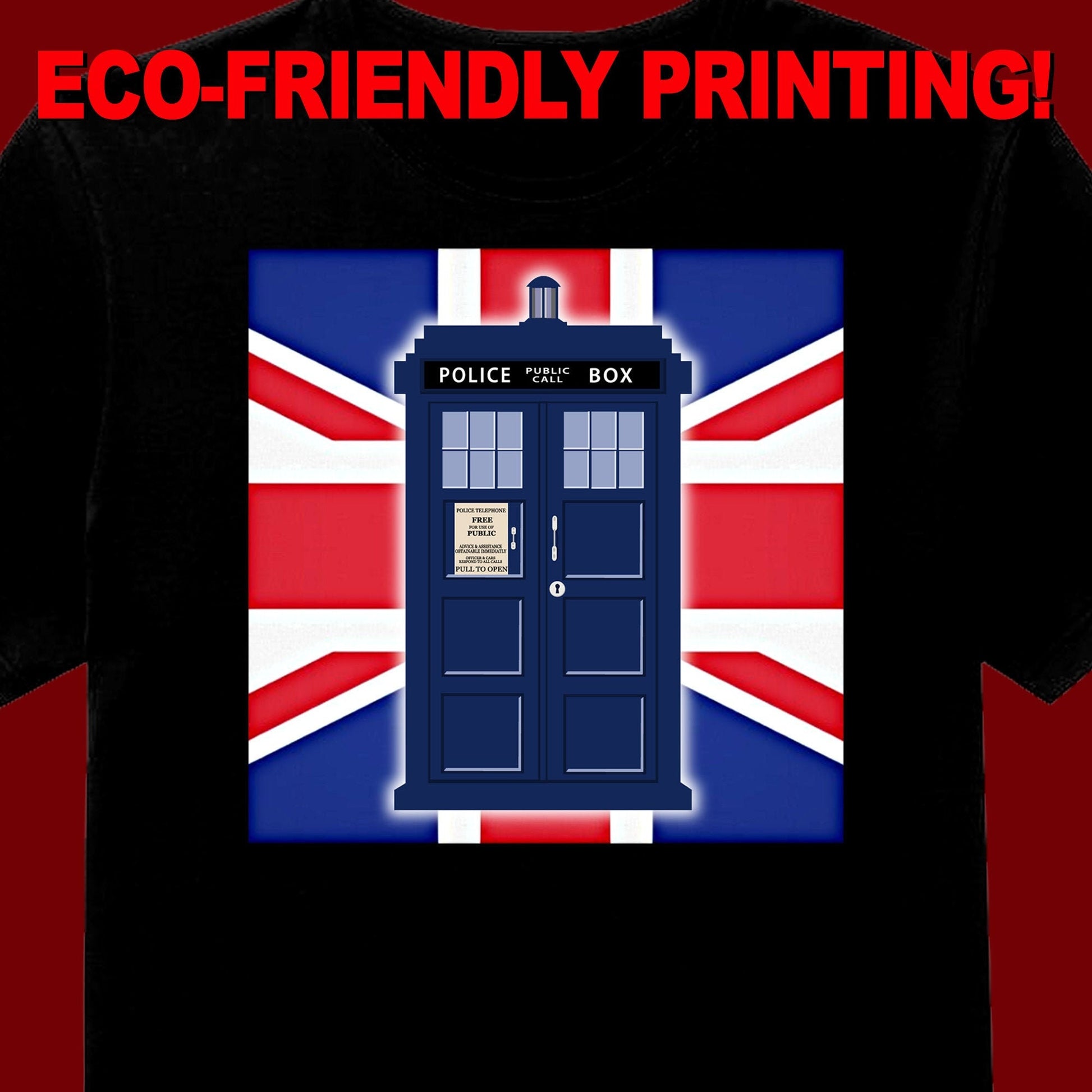 Police Box T Shirt, Police Call Box Shirt, Police Box T-shirt, British Gift, Police Box