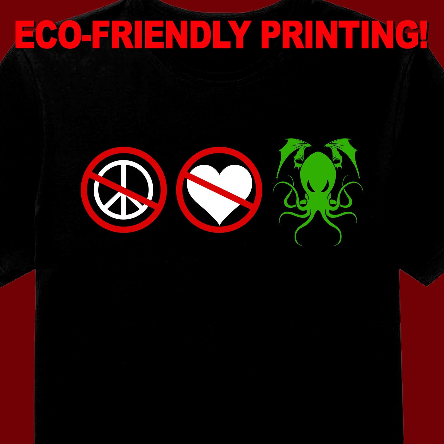 Peace, Love, Cthulu, Cthulu Shirt, C'thulu T-shirt, C'thulu  Gift, C'thulu