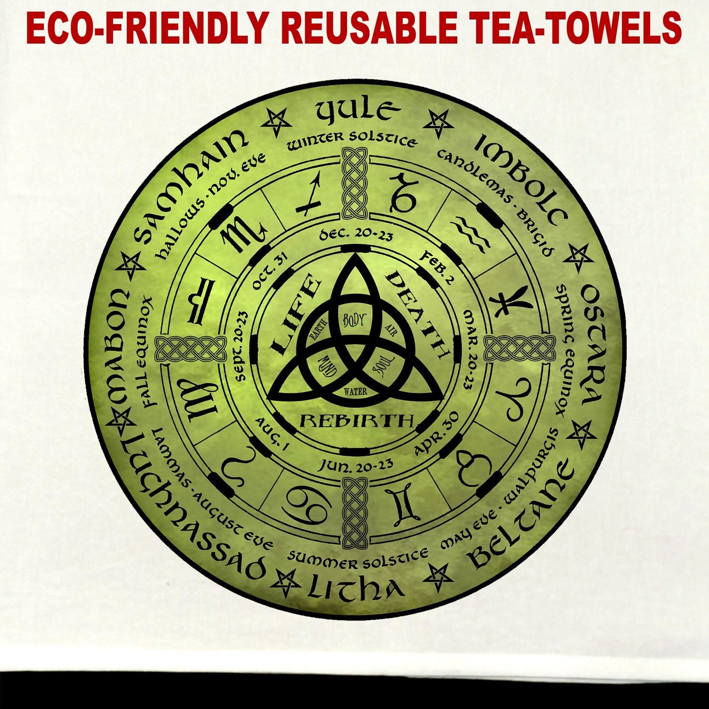 Rebirth Tea Towel / tea towel / dish towel / hand towel / reusable wipe / kitchen gift / kitchen deco