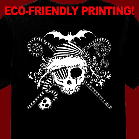 Gothic Pirate Santa t-shirt, Pirate Santa  tee, Pirate shirt, Pirate gift