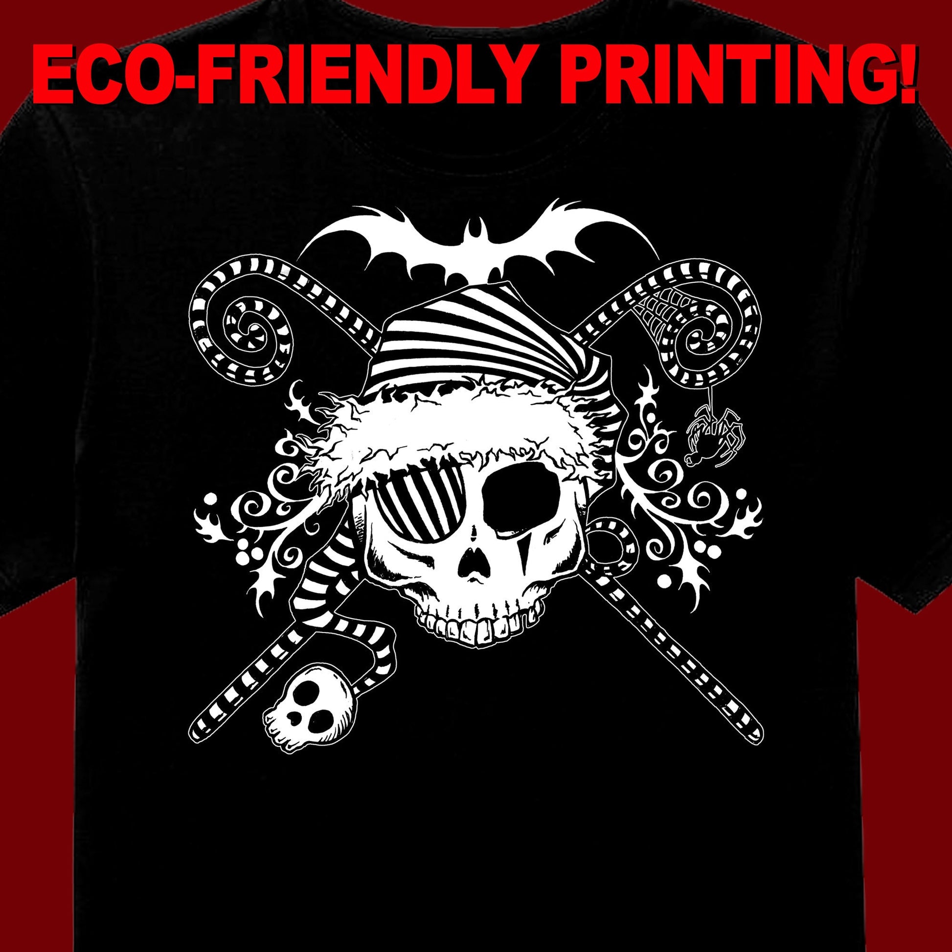 Gothic Pirate Santa t-shirt, Pirate Santa  tee, Pirate shirt, Pirate gift