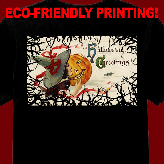 Vintage Halloween Postcard T-Shirt #6 / Halloween Tee / Gothic Vintage gift