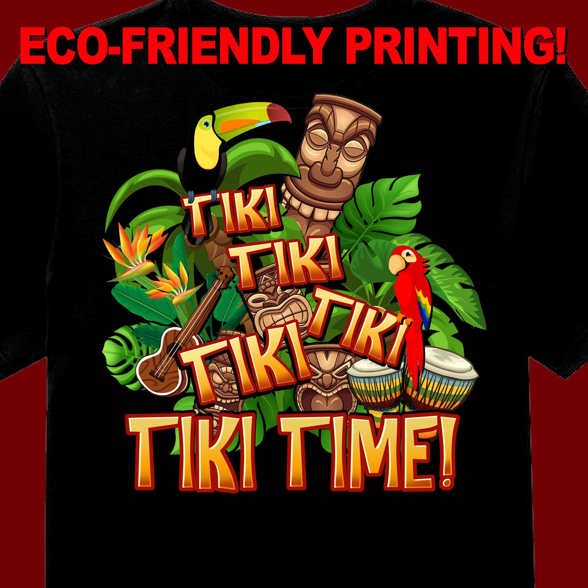 Tiki Time T-Shirt / Tiki time tee / Tiki Room Shirt / Tiki Gift 1