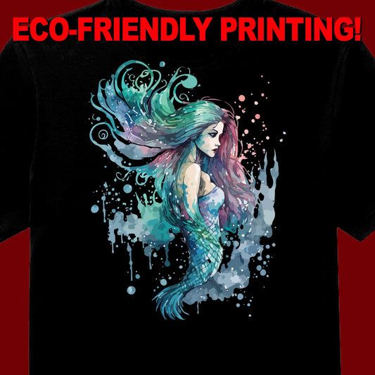 Watercolor Mermaid t-shirt, Mermaid tee, Mermaid shirt, Mermaid gift