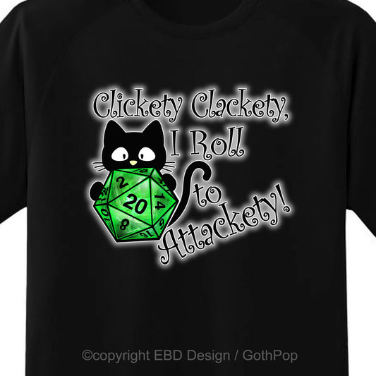 Clickety Clackety GREEN T Shirt and More