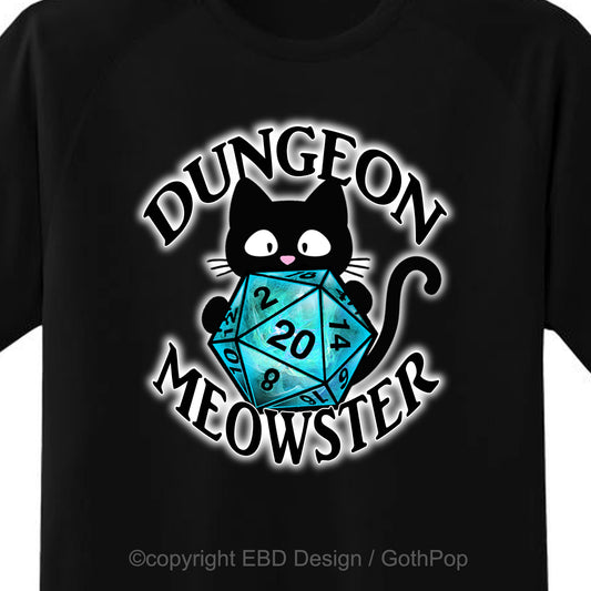 Dungeon Meowster BLUE T Shirt and More