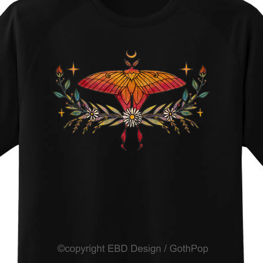 Luna Flame Moth T Shirt and More