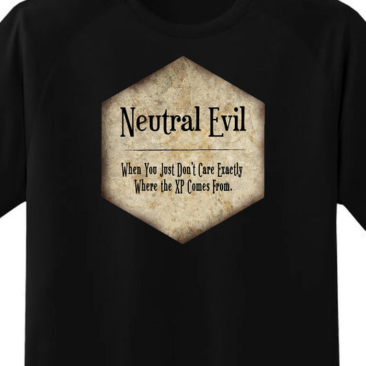 Neutral Evil Alignment T Shirt and More