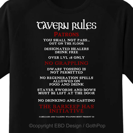 Tavern Rules T Shirt and More