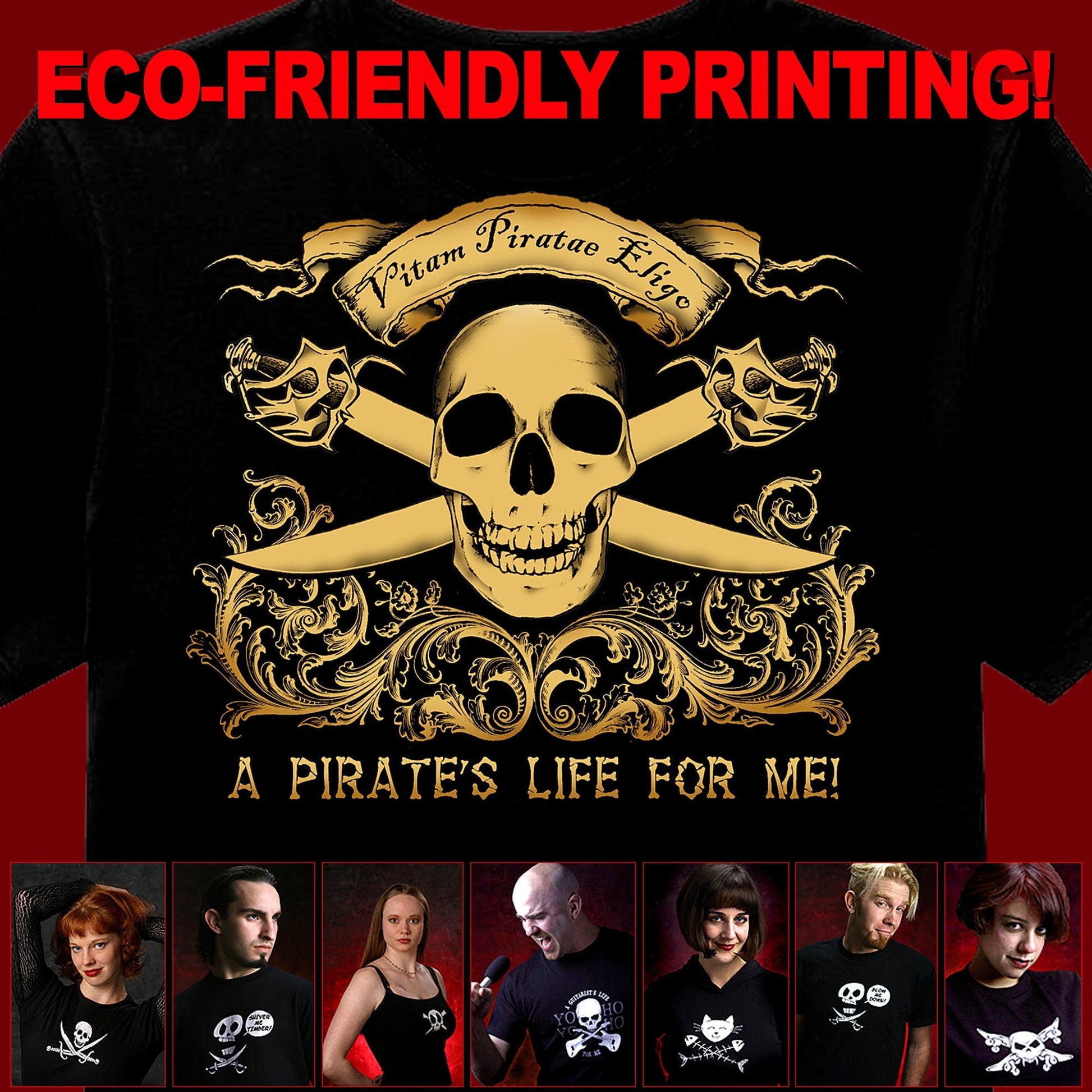 Pirate Shirt, Skull Shirt, Pirate T-shirt, Pirate Gift, Pirates Life For Me