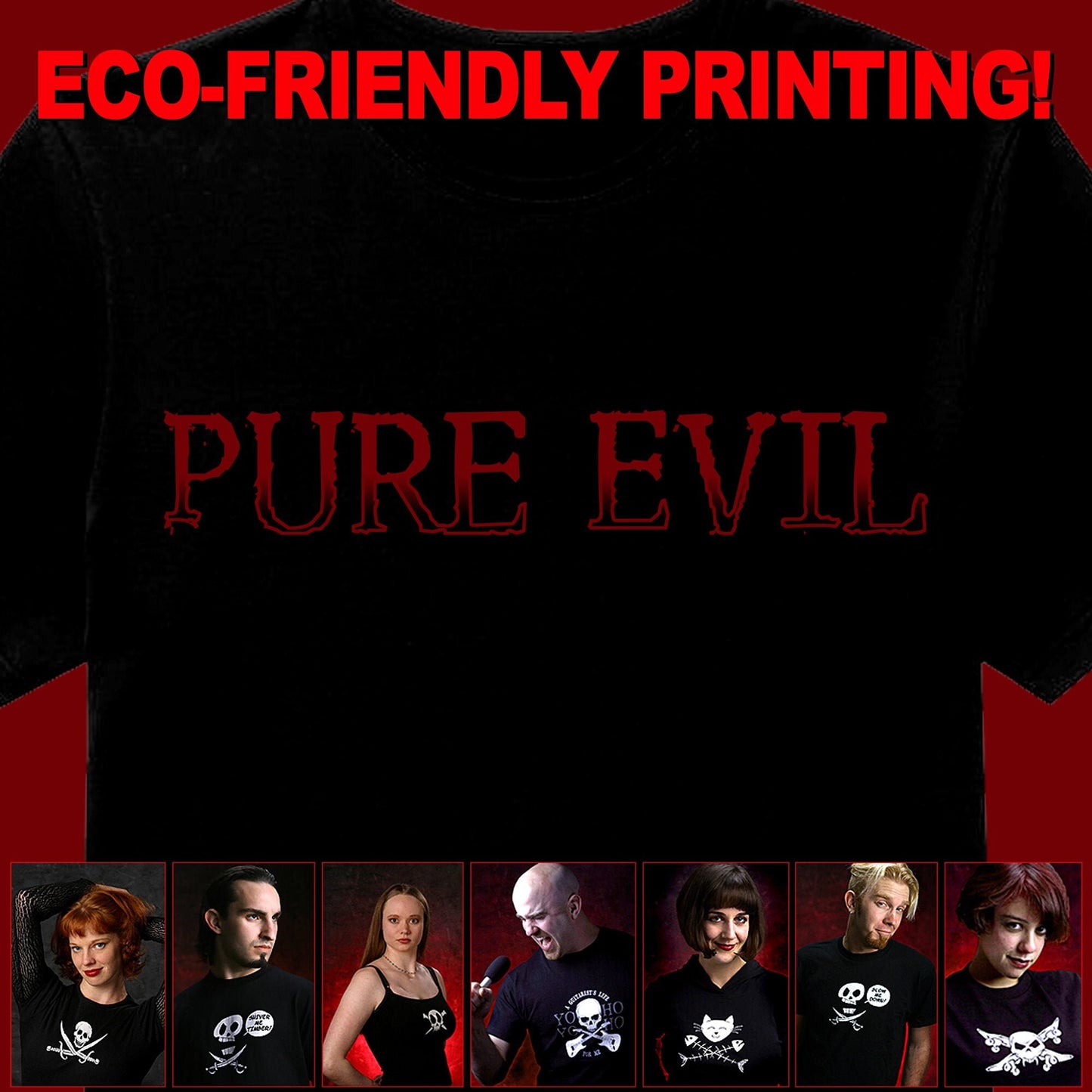 Gothic Shirt, Alternative Shirt, Goth T-shirt, Goth Gift, Pure Evil