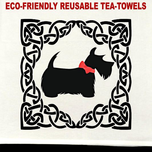 Scotty #1 Tea Towel / tea towel / dish towel / hand towel / reusable wipe / kitchen gift / kitchen deco