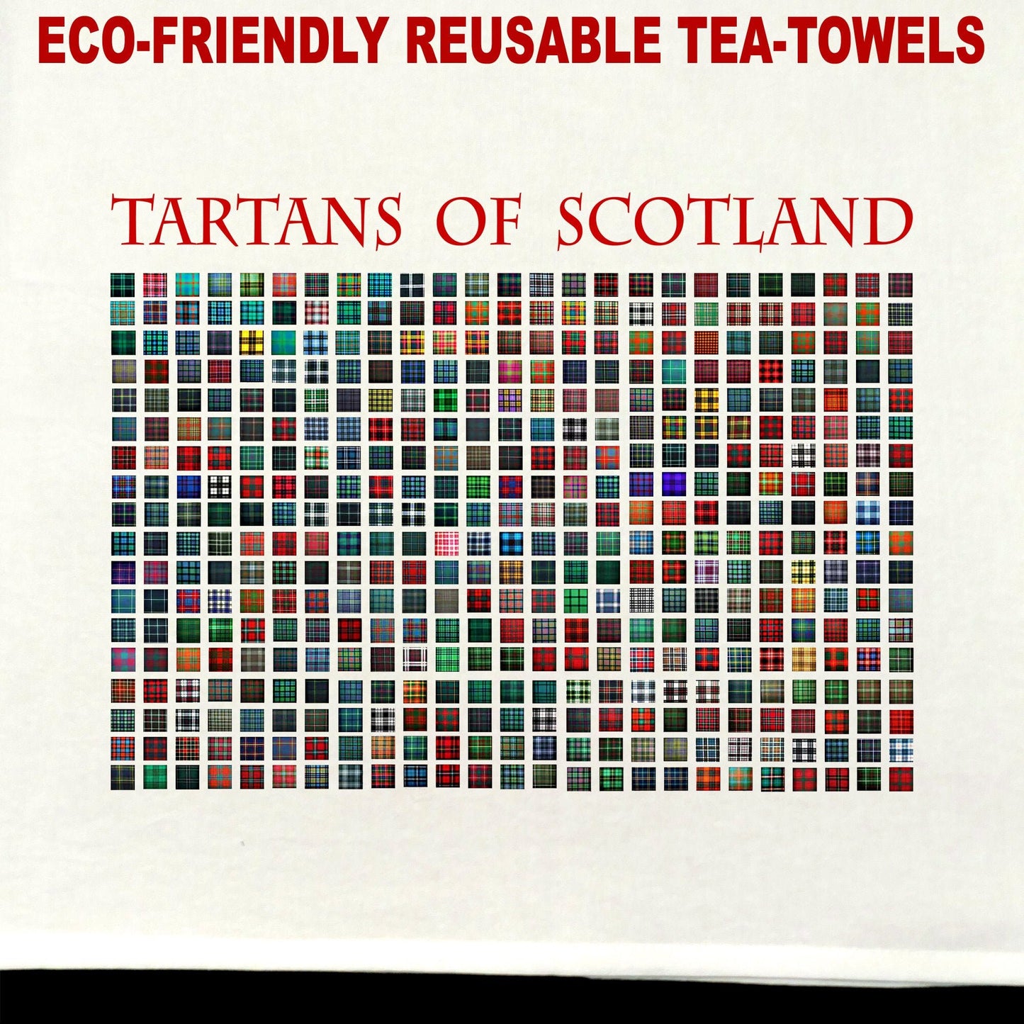 Tartans of Scotland Tea Towel / tea towel / dish towel / hand towel / reusable wipe / kitchen gift / kitchen deco