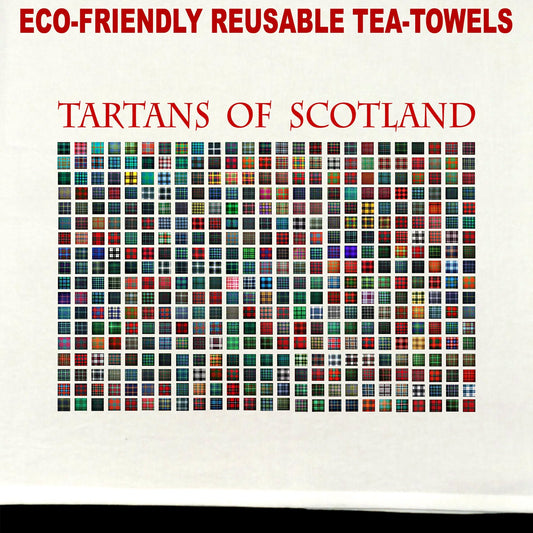 Tartans of Scotland Tea Towel / tea towel / dish towel / hand towel / reusable wipe / kitchen gift / kitchen deco