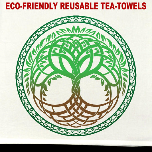 Tree of Life Tea Towel / tea towel / dish towel / hand towel / reusable wipe / kitchen gift / kitchen deco