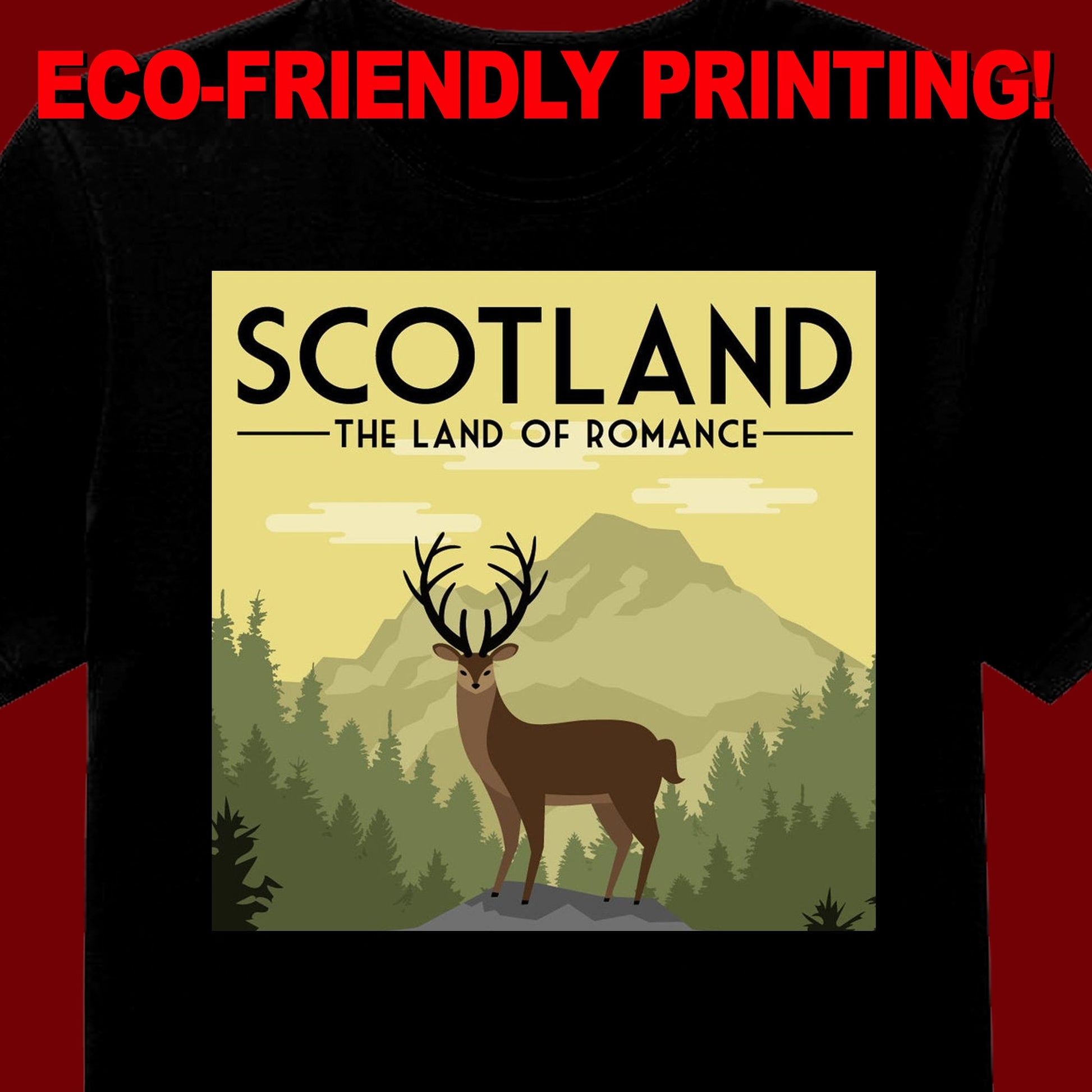 Scotland Land of Romance T-Shirt, Scotland  tee, Celtic T-shirt, Celtic Gift, Scottish