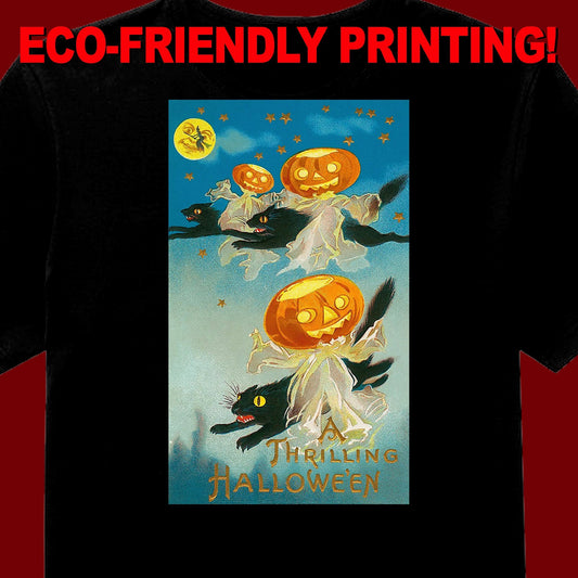 Vintage Halloween Postcard T-Shirt #14 / Halloween Tee / Gothic Vintage gift