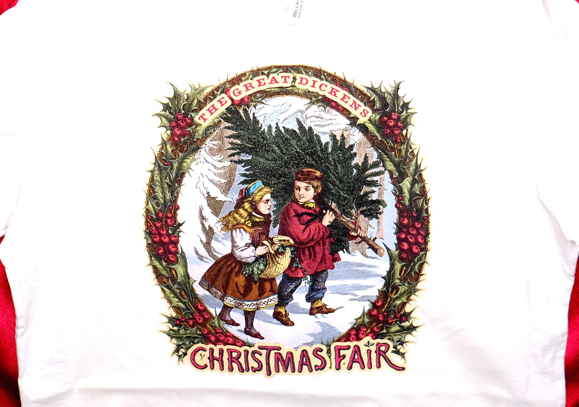 Vintage Christmas T-Shirt/ Dickens At Home Souvenir Merchandise / Dickens Christmas Fair