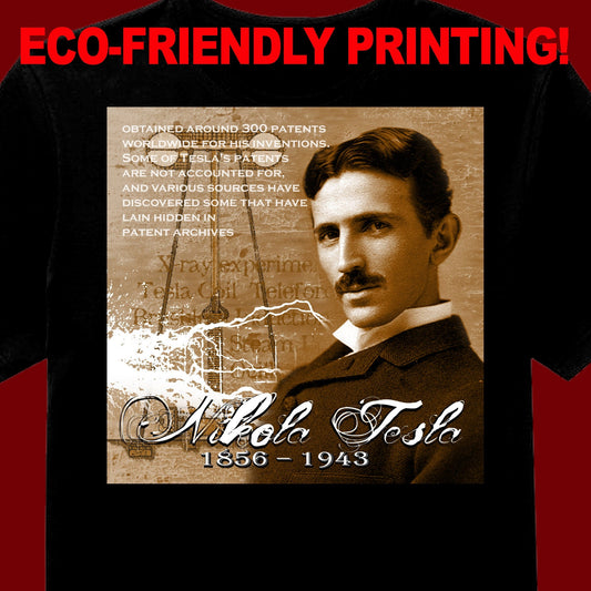 Tesla T Shirt, Tesla Tee, Science Gift, Science & Steam, Great Minds of Science