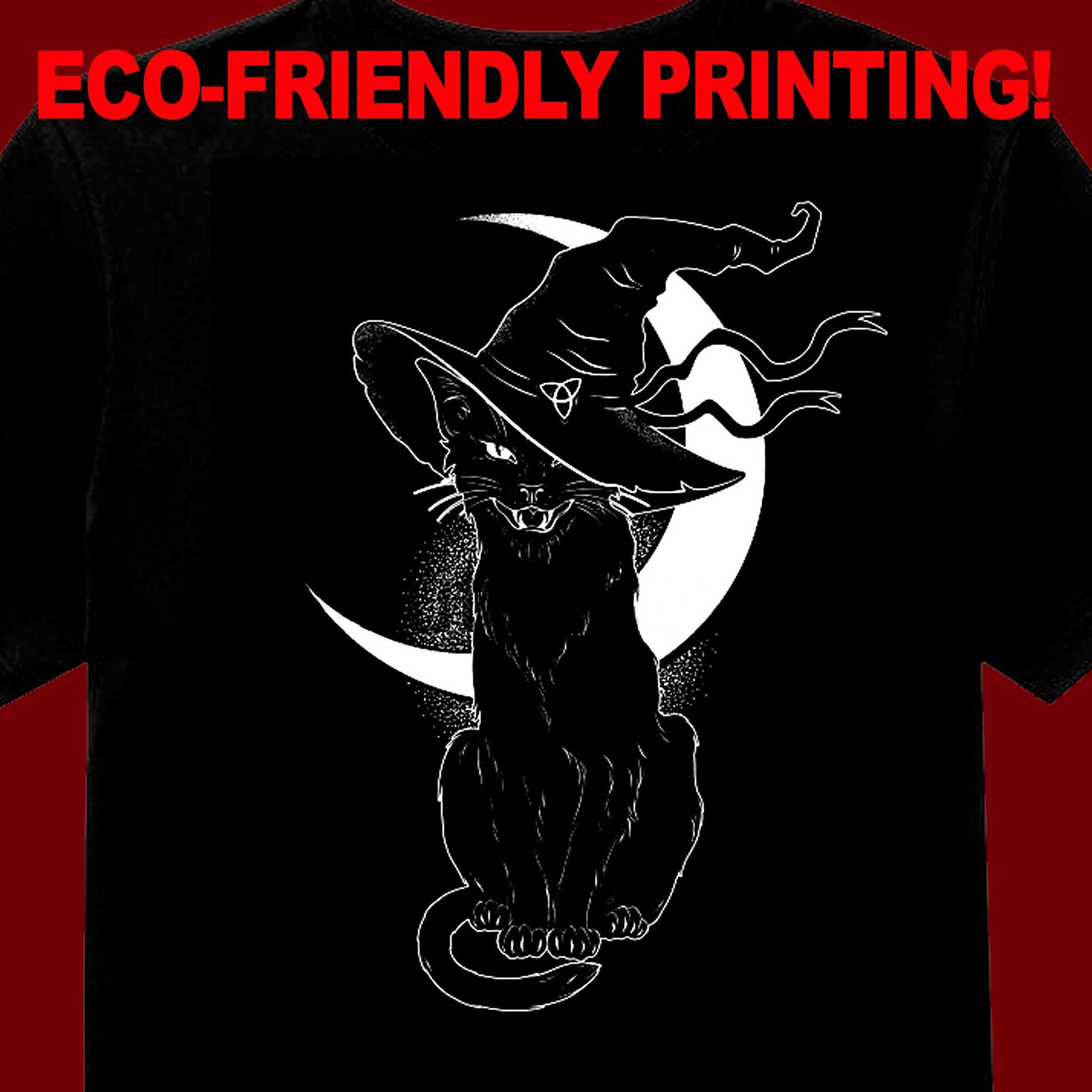 CatWitch, Gothic tee, Goth shirt, Black Cat Gift