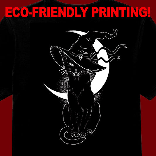 CatWitch, Gothic tee, Goth shirt, Black Cat Gift