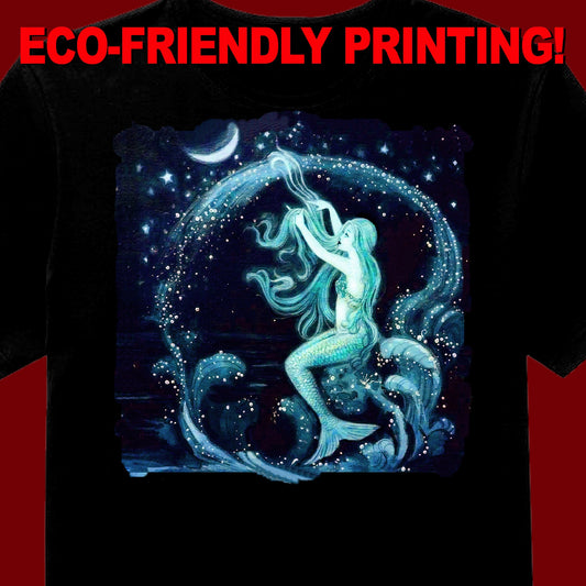 Moon Mermaid t-shirt, Mermaid tee, Mermaid shirt, Mermaid gift